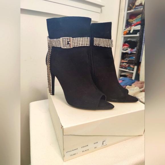 Vigo Fiore telme-1 black heel size 8-1/2 - Picture 1 of 8